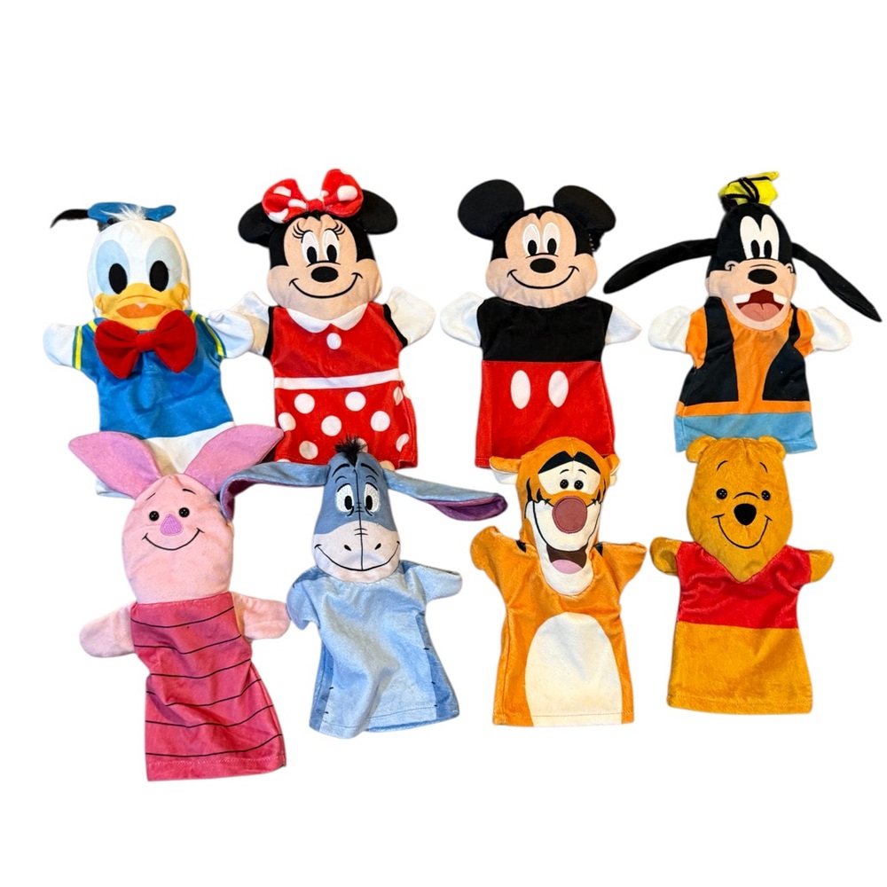 EUC Melissa and Doug Disney hand puppets.